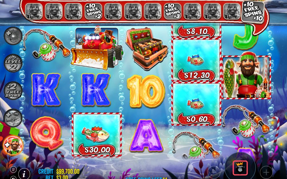 Free spins med Fisher WILD på alla rullar